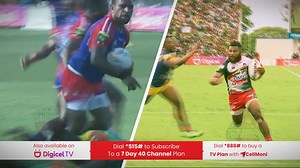 🚨 Attention PNG Rugby Fans! It's time for Round 5 of the Digicel ExxonMobil Cup 2023! 🏆 Get ready for a double header this Sunday 14th May from 12:50pm.🏉 Catch both games LIVE & EXCLUSIVE on TVWAN Sports 3. 📺💪🏽 Hurry & purchase your 7 Day 40 Channel TV Plan or get the 7 Day Sports Pass today for your DigicelTV App now to catch the games! 🙌 #DigicelExxonmobilCup2023 #DigicelBetterTogether | Digicel