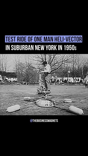 2.1M views · 10K reactions | American one-man "personal helicopter" developed by de Lackner Helicopters in the mid-1950s. 類 | The Business Magnets | Facebook