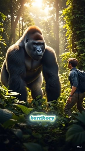 “😱Meet the Most Aggressive Gorilla on Earth”#Gorilla#SilverbackGorilla#Wildlife#ViralAnimals#Animal