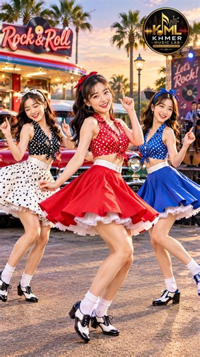 Rock & Roll Girls 💃❤️ | Vintage Dance Vibes #Shorts