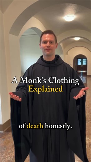 Monk Mindset on Instagram: "A Monk Explains His Clothing Follow @monkmindsets for more! #catholic #monasteries #monks #monk #monastery #habit"