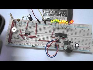 LED VU Meter using LM3914 and LM358