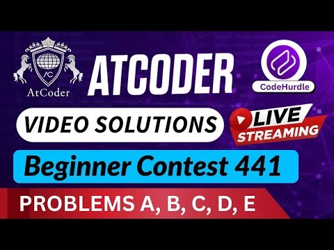 🔴 LIVE: AtCoder Beginner Contest 441 | Complete Editorial & Solutions
