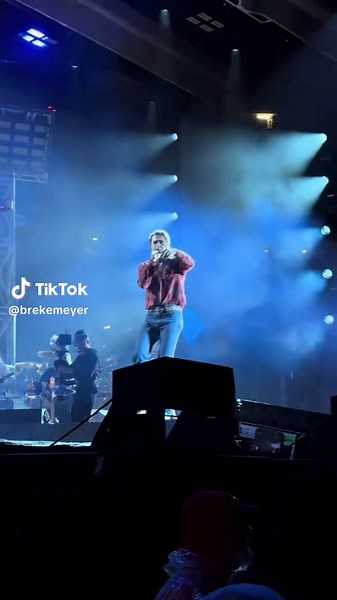 Post Malone Rocking Flex at Gillette Stadium