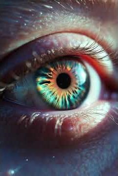 Photorealistic Human Eye 👁️ | Cinematic Motion & Magical Ambient Scene (4K) #ai #aivideo #eyes #eye