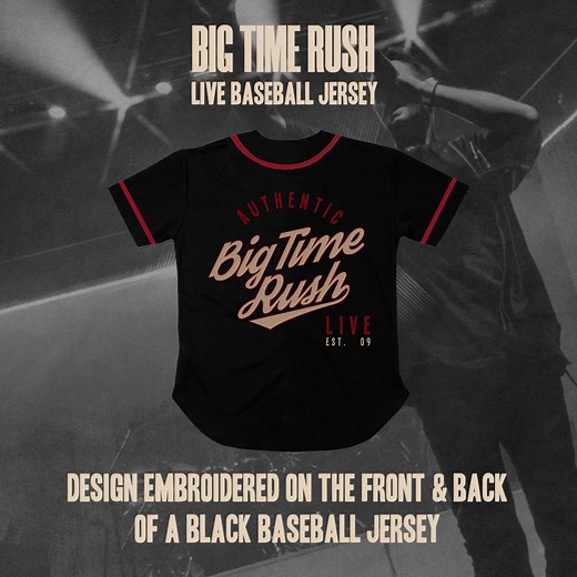 22K views · 3.5K reactions | You asked and we delivered! The Baseball Jersey is here  Head on over to our merch store and grab one, stock is limited!! www.bigtimerush.store | Big Time Rush | Facebook