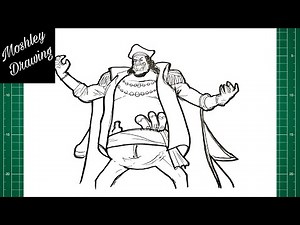How to Draw Blackbeard Marshall D. Teach - One Piece