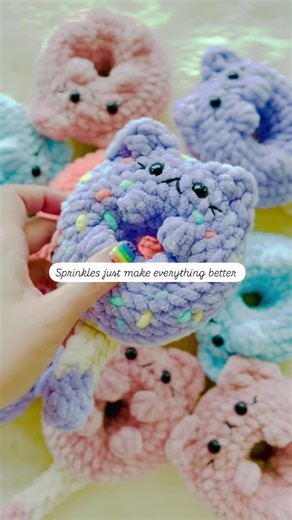 Donut Kitty, No-sew, Amigurumi Crochet Pattern, Digital Download, Crochet Donut, Crochet Cat, Cute Cat Plush, Donut Plush, Donut Cat Plushie - Etsy