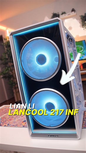 PositivePressure on Instagram: "This PC case has an INFINITY MIRROR on the front 😳 Lian Li Lancool 217 INF • @lianliofficial • • • #lianli #pcbuild #pcbuilding #pcgaming #pctips #pcmasterrace #pcgamingsetup #pctipsandtricks #pcsetups #pccase #pcgamer #computergaming"