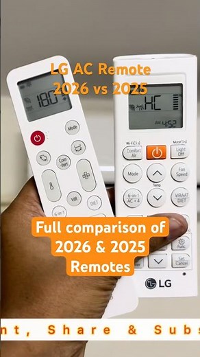 LG AC 2026 vs 2025 Remote Full Comparison 🔥 New Features Explained | Which Remote is Better?