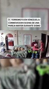 Earthquake in Venezuela: elderly man protects his wife during strong tremor | El Comercio