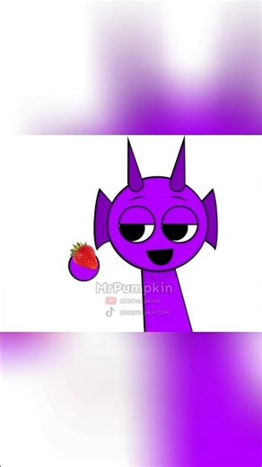 Sprunki Durple and Vineria strawberry voice (62/100) #animation #memes #sprunki #tunkithemiracle