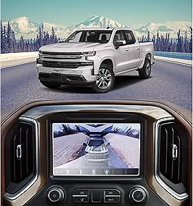 for 2014-2019 2020 2021 Chevy/Chevrolet Silverado 1500 8 Inch HD Touch Screen Protector Anti-Fingerprint 9H Hardness Tempered Glass Accessories (Not for 7 Inch or 2022 2023 silverado 1500)