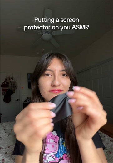 Putting a screen protector on you ASMR #personalattention #asmr #relaxingsounds #notalkingasmr