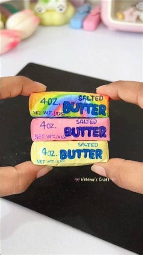rainbow mini butter squishy 😍 #diy #shorts #craft #helenascraft #diyideas