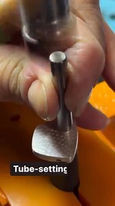 Final steps of a piece for our show this weekend - tube-setting a 3.5mm blue topaz with one of our setting punches. I made a small steel surface to work on by putting a dapping ball punch upside down in the vise - you need the resistance of steel for this to work. #SmoothSet #MadeinMilwaukee #punchset #settingpunches #Dannigems2 #dannigems #dannigems2 #danni #dannigems #foryou #instagood #viral #instalike #jewelry #gemstonecutting | Danii Gemstone Trader