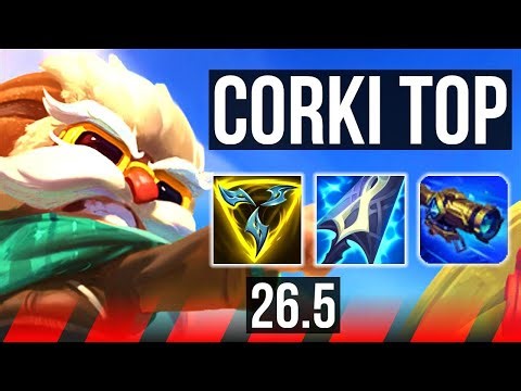 CORKI vs DARIUS (TOP) | 65K damage | KR Master | 26.5