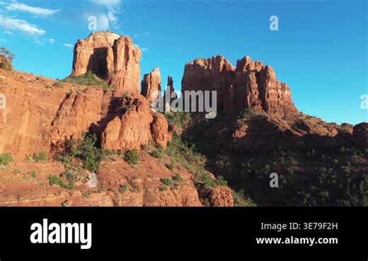 Red cliffs - Cathedral Rock - Sedona, Arizona Stock Video Footage - Alamy