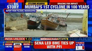 20K views · 64 reactions | Cyclone Nisarga: India braces for the second storm & its Mumbai's 1st cyclone in 100 years. IMD scales up cyclone warning. Take a look at these ground reports by TIMES NOW’s Kajal & TIMES NETWORK’s Santia from Palghar, Maharashtra. | TIMES NOW | Facebook