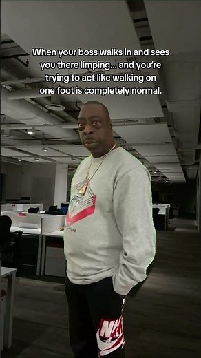 When your boss walks in and sees you there limping #gout #uricacid #goutandyou #goutattack