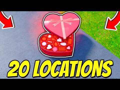 HOW TO FIND CALL 20 BOX OF CHOCOLATE LOCATIONS In Vehicle Legends! (VALENTINES EVENT) Roblox