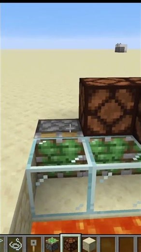 Lava Bridge in Minecraft 🔥 (Redstone Tutorial) #shorts