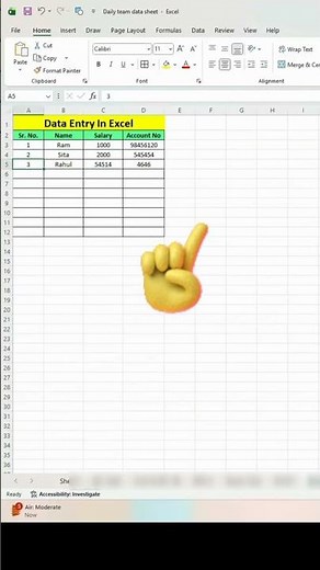Excel formula series - Data entry Form in Microsoft Excel #excelformula #excel #viral #exceltips