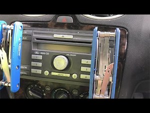 HOW TO REMOVE FORD 6000CD RADIO STEREO FROM DASH TO GET RADIO CODE FOCUS MONDEO TRANSIT C-MAX S-MAX
