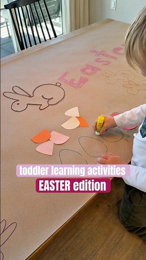 Toddler Learning Activities 🐰 Easter Craft Table for Toddlers