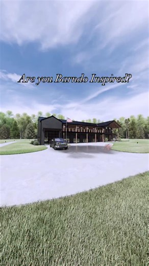 This custom post frame black Barndo going up in Kansas is what dream builds are made of 🖤 From the mix of stone and wood accents to the endless covered porches — every detail screams luxury living. Inside, it’s all about entertainment and comfort. A huge gourmet kitchen, a pass-through window bar to the back porch from the garage kitchen and even an outdoor kitchen setup on the back porch! Count them…3 kitchens!!! Add in the office, loft with built in wet bar and four ensuite bedrooms, and you’