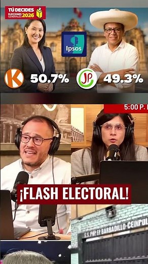 Exit poll results between Keiko Fujimori vs Roberto Sánchez | Correo