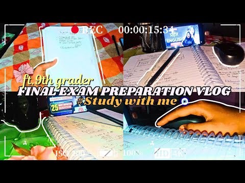 Studying for Final Exams as a 9th Grader 📝 | Realistic Study Vlog + Productivity