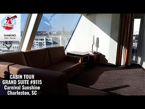 Carnival Sunshine | Grand Suite #9115 Cabin Tour