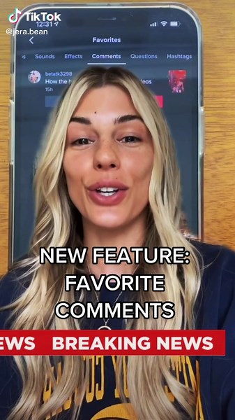 TIKTOK NEWS AND UPDATES: FAVORITE COMMENT FEATURE #tiktoknews #tiktokupdate #tiktoknewfeatures #tiktoknewfeature