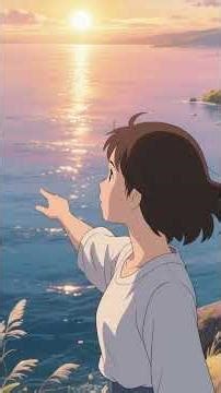 A child cleaning the beach #story #morallesson #ghibli #moralstory #anime #moraltale