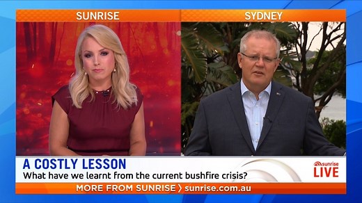 FULL INTERVIEW: Prime Minister Scott Morrison joined Sunrise to answer criticism about taking a holiday while the country burned, and for ruling out changes to climate policy. | Sunrise
