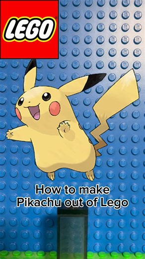 How to make Pikachu out of Lego #lego #pokemon