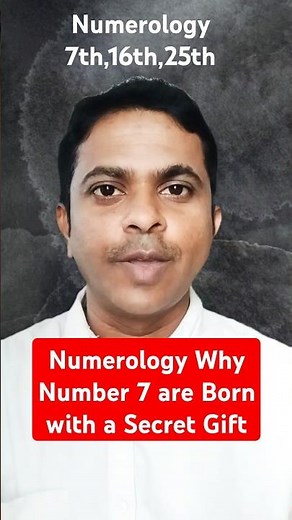 Numerology|| Why Number 7 Are Born With a Secret Gift #numerology