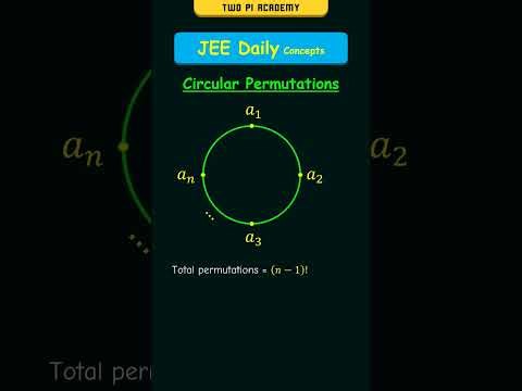 Circular Permutations | #jeedailyconcepts