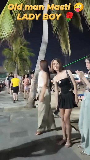 Old man Masti😜 pattaya ♥️ beach road 🏖️ and LADY BOY 🌹 | Thai Nightlife