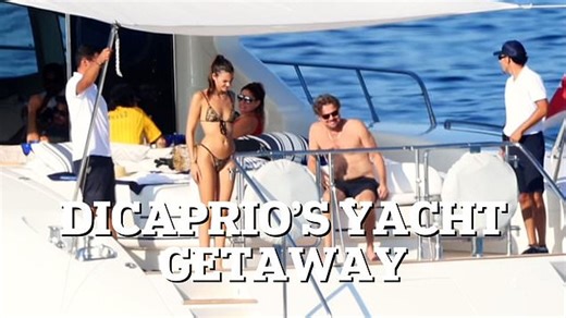 Leonardo DiCaprio and Vittoria Ceretti enjoy yacht day in Spain