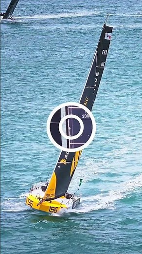 Aerial footage of the 2025 ROLEX FASTNET RACE passing the Isle of Wight #fastnet #yachtrace #drone