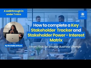 Stakeholder Mapping Made Simple | Power–Interest Matrix + Tracker Walkthrough
