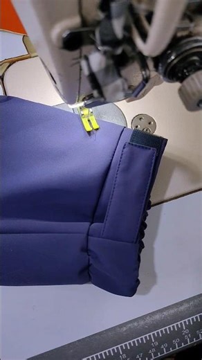 Quick Method for a Semi-Elastic Cuff on a Windbreaker | Sewing Daily #versatilesewin #sewing
