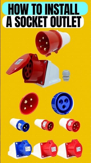 How to Install a Socket Outlet || Industrial plug & socket Connection