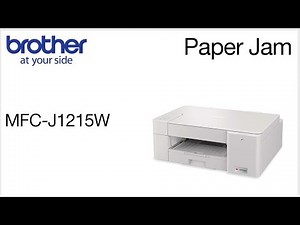 Clearing paper jams – MFCJ1215W