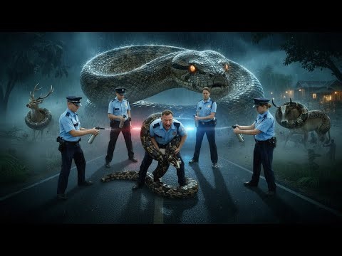 Terrifying Moment: Giant Python Wraps Man | Police Fight to Save His Life