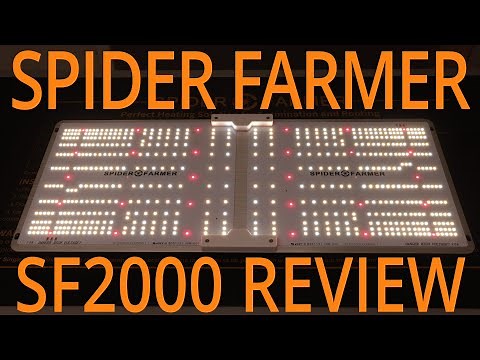 Spider Farmer SF2000 LED Grow Light Review