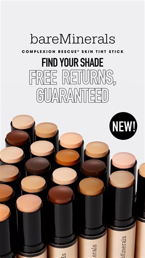 Let us take the guesswork out of shade matching. Pick your skin tint shade, and if it’s not right? Send it back, on us. | bareMinerals