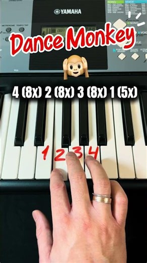 Dance monkey 🙈 Piano tutorial! #tonesandi #howtoplay #dancemonkey #piano